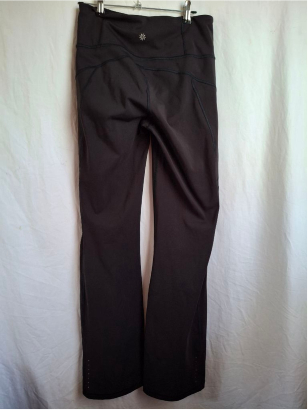 Athleta Rainier Bootcut high rise Pants S Black sporty activewear - Picture 5 of 9